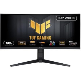 Resim ASUS TUF GAMING VG34VQL3A 34" 1ms, 180Hz, WQHD Curved, 2xDP, 2xHDMI, USB, VA Panel, 1500R, Display HDR 400, GAMING Monitör 