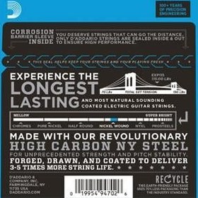 Resim D'Addario EXP115 EXP Serisi Elektro Gitar Tel Seti (Medium Blues/Jazz - 11-49 - Coated Nickel) 