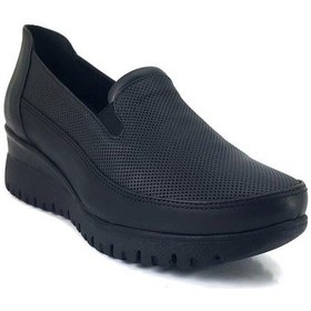 Resim Mammamia 3520 Hakiki Deri Günlük Kadın Ayakkabı-siyah Siyah 