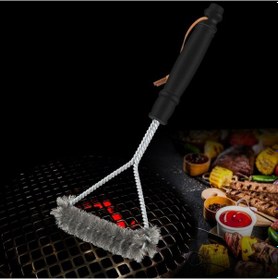 Resim 3 Taraflı Mangal Izgara Barbekü Temizleme Fırçası Cin349 