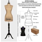 Resim Videolu Ürün-40 Beden Keten Kumaşlı Terzi Prova Mankeni 527201016 