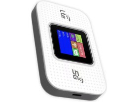 Resim TechnoStation Taşınabilir 4g/5g Lte Sim Kartlı Modem - Şarjlı ve Ekranlı Mobil Wi-Fi Dağıtıcı Router 3000MAH Modem 