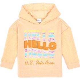 Resim U.S. Polo Assn. Kız Çocuk Pembe Kapüşonlu Sweatshirt 50314268-VR053 