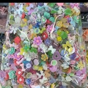 Resim 300 Adet Pastel ve Canlı Renkler (Pembe, Mavi, Sarı, Yeşil, Mor, Turuncu, Kırmızı, Beyaz, Kahverengi, Şeffaf, Çekirdeksiz/Mat) Mini Reçine Çiçek & Yaprak Kaboşonlar - 6-10mm Düz Tabanlı Çark Biçimli DIY El Sanat Boncukları ile Manikür Süslemeleri için Nail Art, Scrapbooking, Takı yapımı İdeal Bahar & Yaz Çalışmaları, Çiçek Tahtası Desenleri ile Kolay Montaj, Tırnak Boncukları 