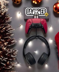 Resim Duvara Masaya Yapıştırılabilen Gaming Kulaklık Standı Ps4 Ps5 Xbox Joystick Controller Tutucu JoyQul 