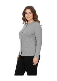 Resim Wearon Kadın Yumoş Düğmeli Modelli Bluz Bgl-st05136 Gri 