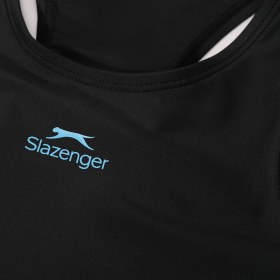 Resim Slazenger Spl Racerblk JN43 Kız Çocuk Mayo Siyah / Turkuaz 