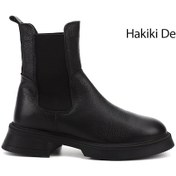 Resim Gönderi R Siyah Floter Kalın Taban Hakiki Deri Chelsea Bot Siyah Floter 