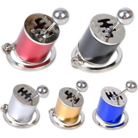 Resim ZehaStore Hareketli Araba Vites Anahtarlık Altı Hız Manuel Vites Dişli Shifter Topuzu Metal Anahtarlık (5355) 