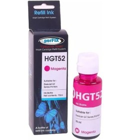 Resim Gt52m Kırmızı Moh55a Şişeli Mürekkep 70 ml Hp Uyumlu 