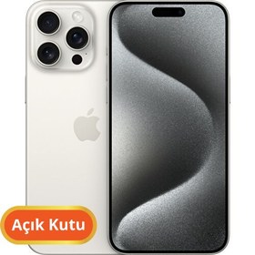 Resim Apple iPhone 15 Pro YD Sıfır Açık Kutu | 128 GB Beyaz 