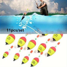 Resim 11 adet EVA Yüzer Seti, Takılabilir Luminous Night Fishing Balıkçılık Balon Işıkları - Yeşil ve Kırmızı, Köpük Plastik Yüzerler, Deniz, Göl ve Nehir Balıkçılığı için Uygun, Ağırlıklar 5/8/10/15/20/30/40/50/60/70/80G, Gece Balıkçılığı Ekipmanı | Balıkçılık Ekipmanı | Evas Malzemeleri 