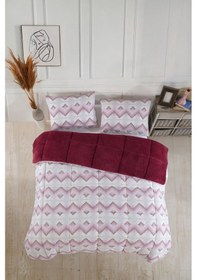 Resim Formeya Bordo Tek Kişilik Wellsoft Yorgan Yastık Kılıflı 