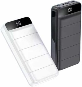 Resim Powerbank 50.000 Mah Dijital Göstergeli Taşınabilir 4 Portlu Hızlı Powerbank 