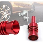 Resim Evrensel Turbo Ses Egzoz Borusu Düdük Modifiye Alüminyum Gönderen Alaşım Kuyruk Düdük Taklitçi Motosiklet Egzoz Borusu Xl 