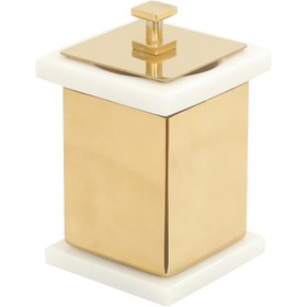 Resim Setüstü Lucca Pamukluk 4240 - PVD Gold Doğal Taş Beyaz 