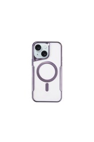 Resim artlab Art İphone 15 Kılıf Boyi Magsafe Silikon Kapak - Derin Mor Lab 