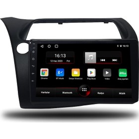 Resim Enva Honda Civic Hb Euro Android Carplay Multimedya 2007-2012 6gb Ram + 128gb Hafıza + 8 Çekirdek 