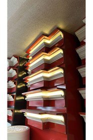 Resim STROPİYER Tavan Led Uygulanabilir Kartonpiyer Lk 03 Özel Fiyat 2 Metre = 1 Adet 