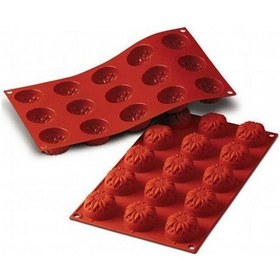 Resim Silikomart Sf072 Küçük Ayçiçeği Kek Kalıbı 