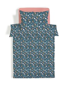 Resim Evmila Minik Çiçekler Desenli Nevresim Takımı - 160x220cm Nevresim +50x70cm Yastık Kılıfı+90x190cm Çarşaf 