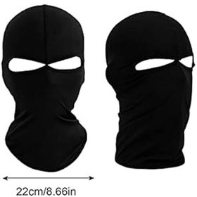 Resim NITAIUN 4 adet 2 delikli kar maskesi, kayak maskesi, motosiklet maskesi, dış mekan için, likra kar maskesi, erkekler ve kadınlar için kar maskesi, ince ve nefes alır, rüzgar geçirmez, kış yaz bisiklet 