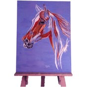 Resim Tablo: Yağlıboya, At, Silüet, - Ofis, Ev Dekorasyon, Duvar Tablos 