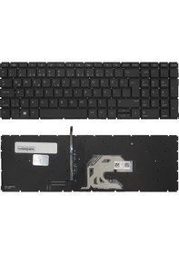 Resim Hp Uyumlu Zhan66 Pro 15 G2, Zhan66 Pro 15 G3 Klavye Tr Işıklı Siyah 