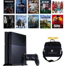 Resim Sony PS4 Standart 1TB (Yenilenmiş) + Tek Kol + ConsoleX Çanta + 12.02v Yazılım 