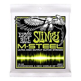 Resim Ernie Ball P02921 M-Steel Regular Slinky 0.10 - 0.46 Elektro Gitar Teli 
