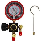 Resim Pazly Kırmızı Kadranlı Pvc Gövdeli Hassas Soğutucu Basınç Göstergesi 800psi 500psi R404 R407c R22 R134a Hvac Çin Malzemesi 