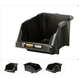 Resim Mano Avadanlık 20 Siyah Renk Malzeme Kutusu Civata Kutusu 25cm 10adet 