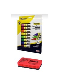 Resim Brons Whiteboard Marker Doldurulabilir Beyaz Tahta Kalemi Seti 10 N11.1149 