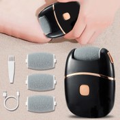Resim Elektrikli Ayak Törpüsü, Profesyonel Elektrikli Nasır Giderici, Kompakt ve Taşınabilir Akülü Pedikür Aleti, Kalın Deri İçin Parlatıcı, 500mAh Lityum Pil, 2 Hızlı LED Yardımcı Işık, USB Şarj Özelliği, Çok Uygundur 