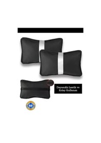 Resim Focus Oto Koltuk Boyun Yastığı Beyaz Şerit 2 Adetı3471 