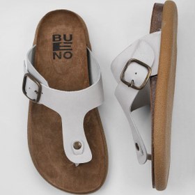 Resim Bueno Shoes Gri Nubuk Erkek Parmak Arası Terlik 01mu4733 