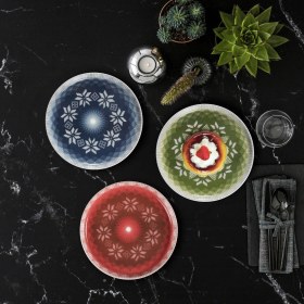 Resim Güral Porselen Bilbao 6 Parça 21 cm Pasta Takımı 3100 
