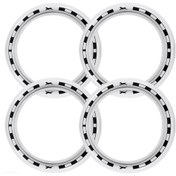 Resim Tata Uyumlu 14 Jant At Desenli Lastik Yanağı Beyaz Renk 1 Takım 4 Adet 