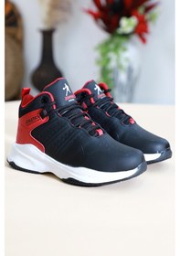 Resim Kidessa 1470-26974 Anatomik Tabanlı Çocuk Basket Ayak Siyah Kırmızı 