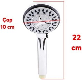 Resim Badem10 Banyo Telefon Aksesuar Tek Duş Başlığı Klasik 4 Fonksiyonlu Su Fışkırtma El Fiskiye Fışkiye 