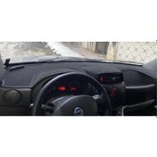 Resim 2000-2008 Modellerine Uygun Fiat Doblo Airbagsiz Torpido Koruma Halısı Siyah Kenar Renk Siyah 