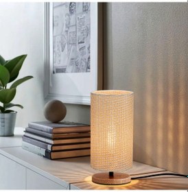 Resim Homing Hasır Başlık Ahşap Tasarım Abajur 241594 Bej 