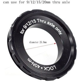 Resim Shimano XTR HB-M988 Sokma Mil Göbekler İçin Ön Centerlock Kapağı Siyah 