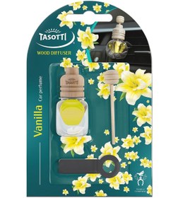 Resim TASOTTI Wood Diffuser (VANİLLA) Vanilya Esansl? Kalorifer Geçme Koku 7ml. 