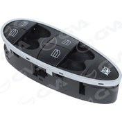 Resim Gva 8099034 - Cam Acma Salterı Sol Mercedes W211 S211 C219 Krom 