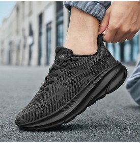 Resim Sones Kaymaz Tabanlı Nefes Alabilen Basketbol Ayakkabısı, Spor Ayakkabı Sns002013 Siyah 