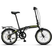 Resim 2036 Foldıng V 6 Vites Katlanabilir Bisiklet Siyah Lime4 