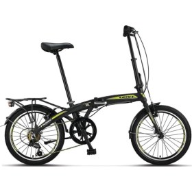 Resim 2036 Foldıng V 6 Vites Katlanabilir Bisiklet Siyah Lime4 