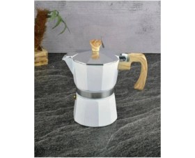 Resim PremiumPort Moka Pot 6 Fincan Alüminyum Kahve Espresso Cezvesi 300 ml 