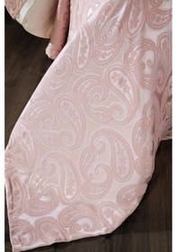 Resim Çeyiz Diyarı Şal 10 Parça Battaniyeli Çeyiz Seti Pudra Pudra 